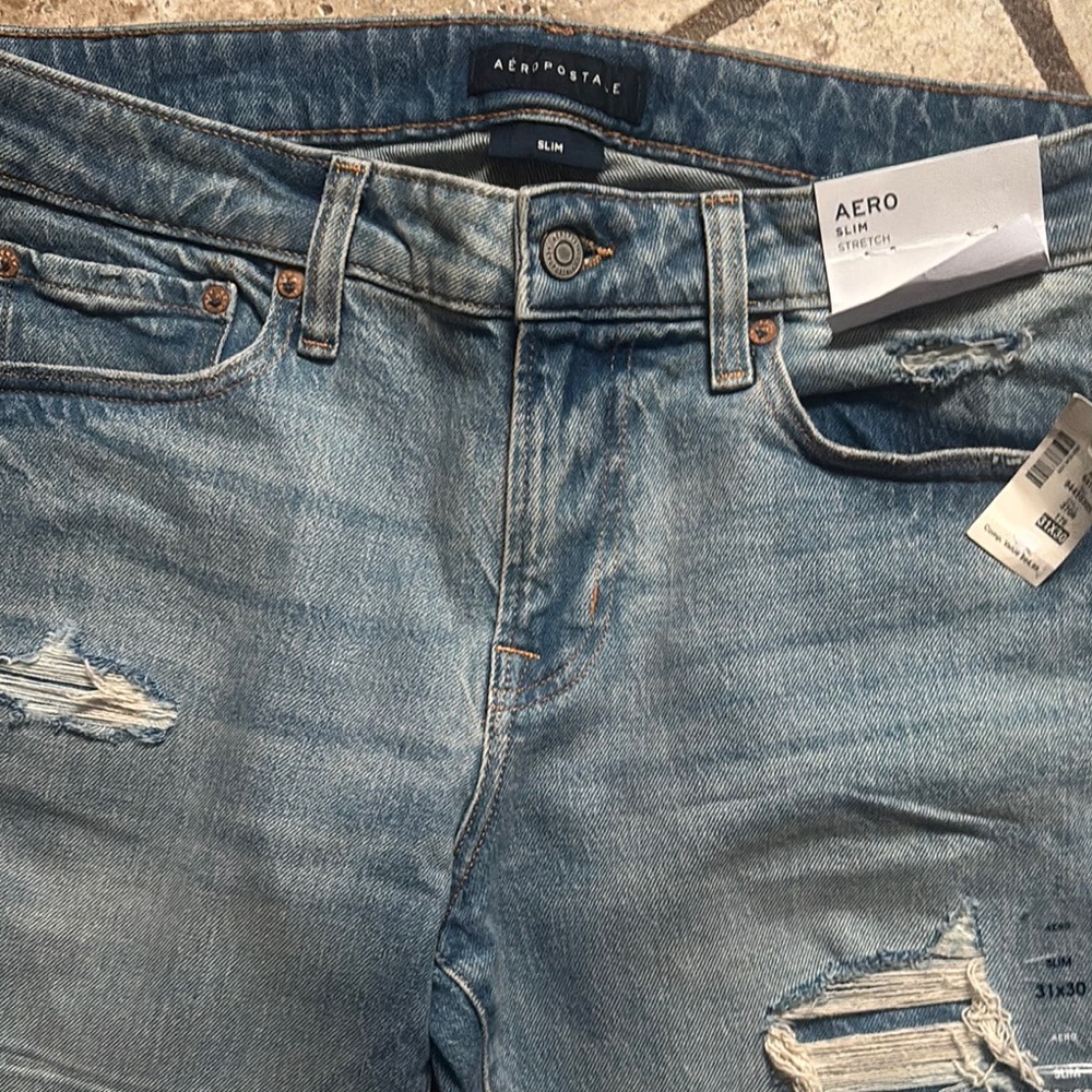 Aeropostale Men's Light Blue Jeans
